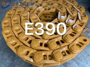 قطع غيار الهيكل السفلي للحفار - سلسلة الجنزير ومجموعة وصلة الجنزير E390