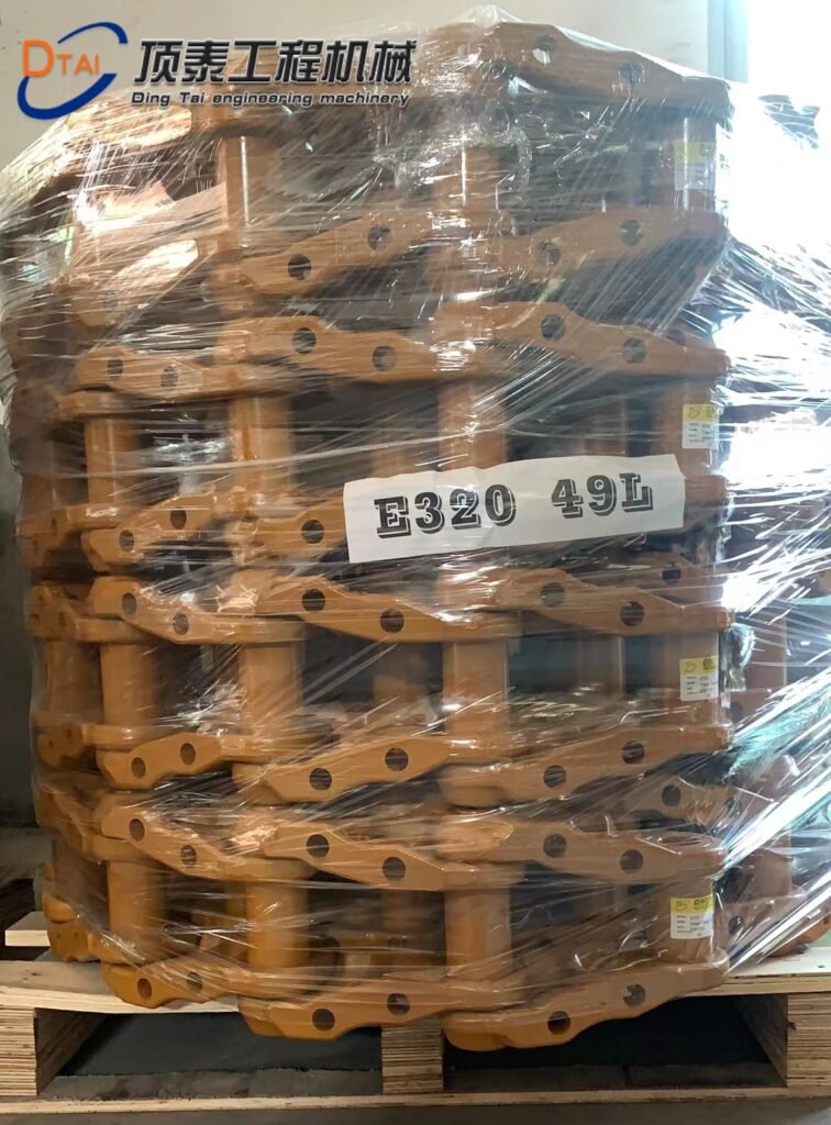 قطع غيار الهيكل السفلي للحفار - سلسلة الجنزير ومجموعة وصلة الجنزير E320
