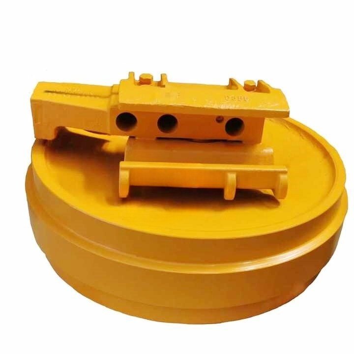 أجزاء الهيكل السفلي للبلدوزر D355 بجودة OEM - عجلة الشد الأمامية (Idler) 195-30-00055, 195-30-00470, 195-30-00280