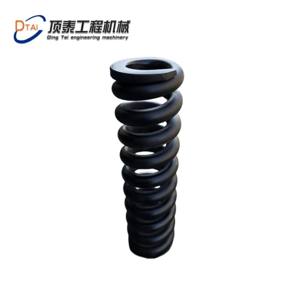 قطع غيار حفار - نابض شد الجنزير (Recoil Spring) عالي الشد لـ E320C / SH200 - سبيكة ملفوفة (مطروقة ومصبوبة) - ضمان 2000 ساعة HRC48-54